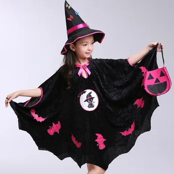 Kids Girls Halloween Clothes Costume Dress Party Cloak+Hat+Pumpkin Bag Outfit children's Halloween gift
Kids Girls Halloween Clothes Costume Dress Party Cloak+Hat+Pumpkin Bag Outfit children's Halloween gift