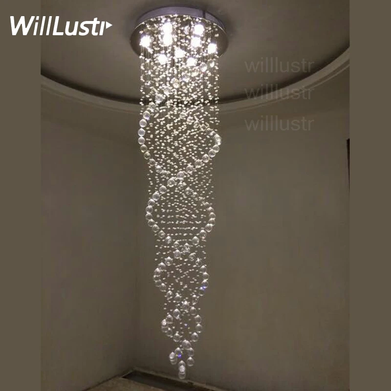 willlustr crystal chandeliers hanging lamp double spiral stair light staircase K9 crystal chandelier LED bulb suspension light
willlustr crystal chandeliers hanging lamp double spiral stair light staircase K9 crystal chandelier LED bulb suspension light