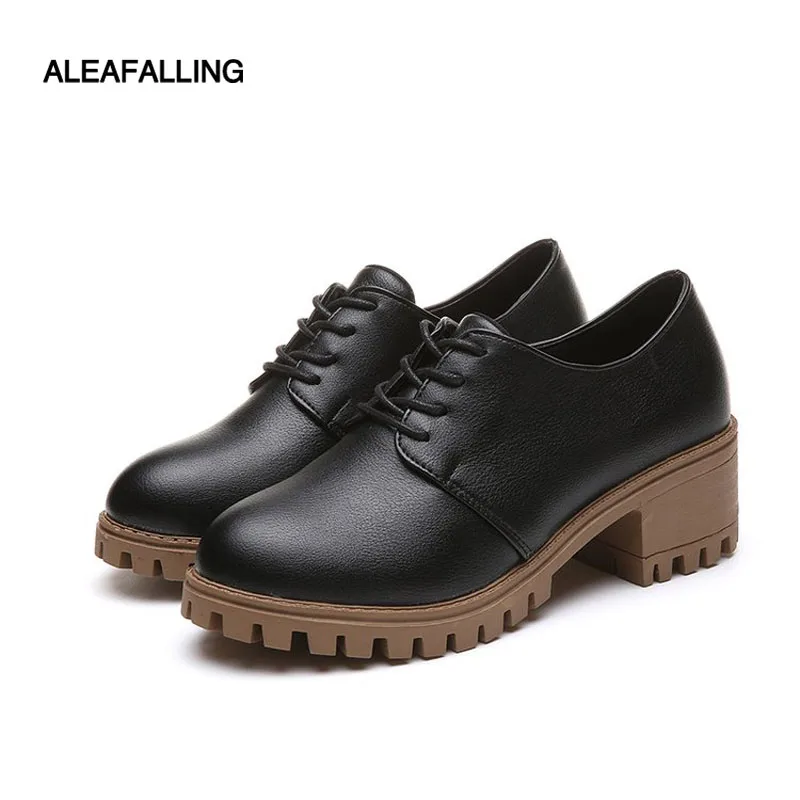 Aleafalling Simple Women Boots Lace Up Cute Simple Smart Shoes Girl's 6cm Heel Pu Leather Spring Autumn Boots WBT18
Aleafalling Simple Women Boots Lace Up Cute Simple Smart Shoes Girl's 6cm Heel Pu Leather Spring Autumn Boots WBT18
