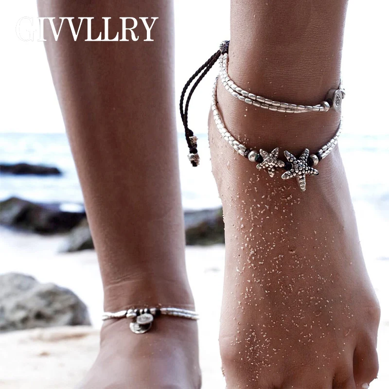 GIVVLLRY Vintage Starfish Ankle Bracelet Ethnic RuneStones Bead String Anklet for Women Bohemian Barefoot Sandals Foot Jewelry
GIVVLLRY Vintage Starfish Ankle Bracelet Ethnic RuneStones Bead String Anklet for Women Bohemian Barefoot Sandals Foot Jewelry