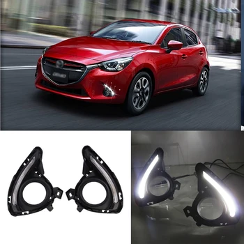 Ownsun Updated LED Daytime Running Lights DRL With Black Fog Light Cover For Mazda 2 2015-2017
Ownsun Updated LED Daytime Running Lights DRL With Black Fog Light Cover For Mazda 2 2015-2017
