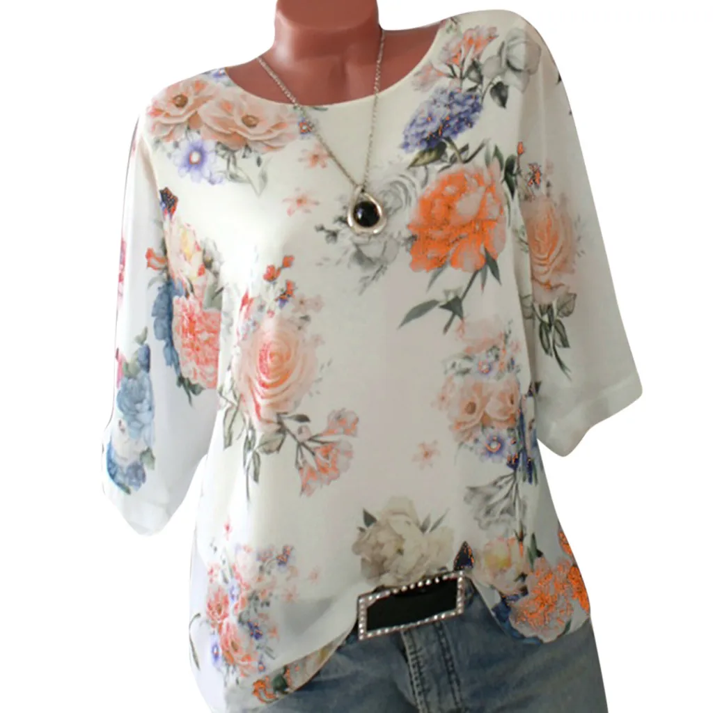 Women Plus Size S-5XL Blouse Loose Floral Print Slash Neck Blouse Pullover Tops Shirt womens tops and blouses camisas mujer NEW
Women Plus Size S-5XL Blouse Loose Floral Print Slash Neck Blouse Pullover Tops Shirt womens tops and blouses camisas mujer NEW