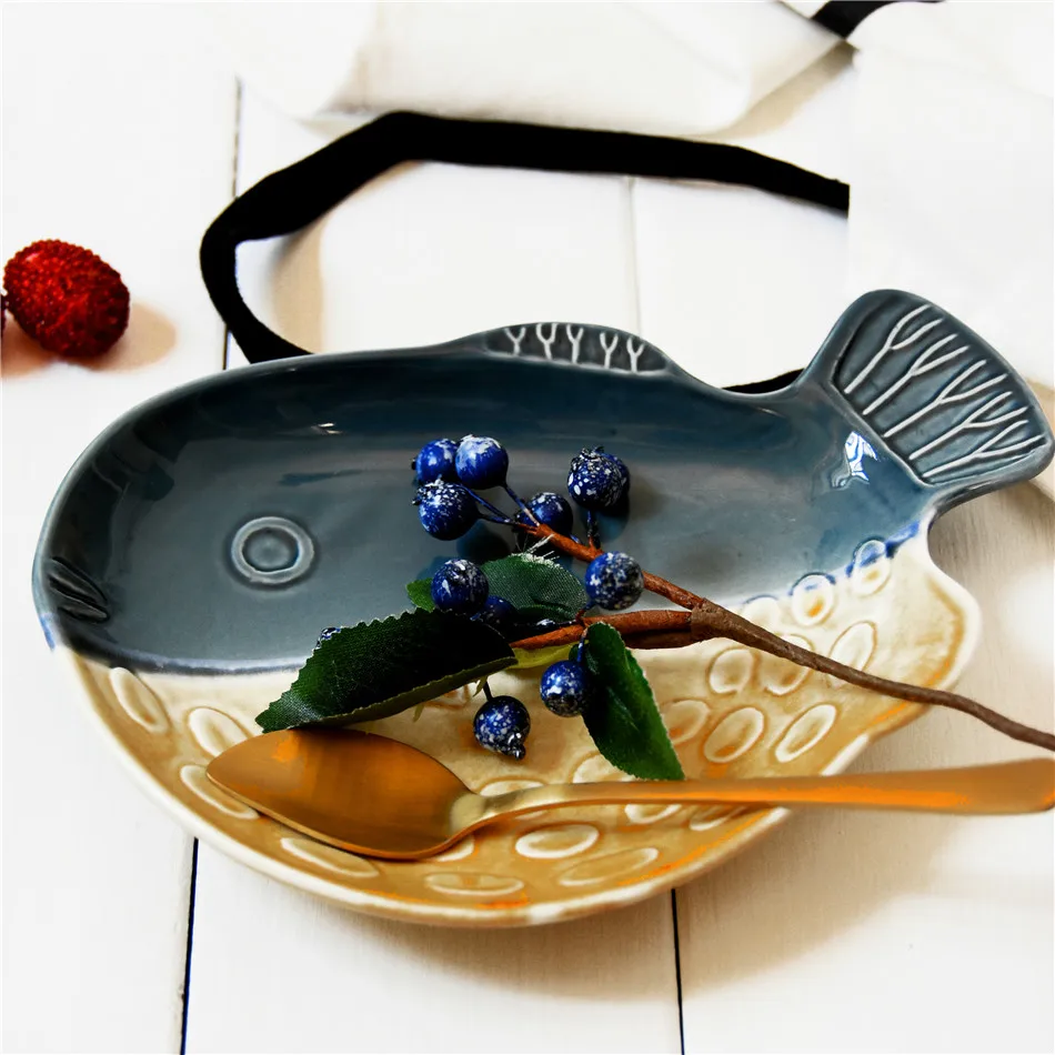 Puffer dish creative ceramic bowl snack dish 3D embossed sushi fruit salad set dolphin plate dishes and plates sets bone china
Puffer dish creative ceramic bowl snack dish 3D embossed sushi fruit salad set dolphin plate dishes and plates sets bone china