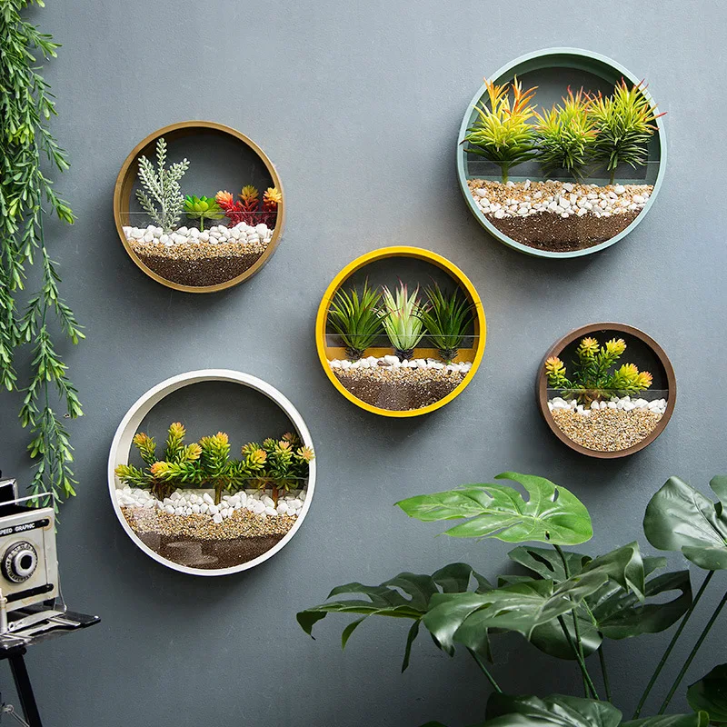 Creative Metal Iron Art Wall Vase Home Hanging Flower Basket Decoration Adornment Round Shape Solid Color Flower Holder Vases
Creative Metal Iron Art Wall Vase Home Hanging Flower Basket Decoration Adornment Round Shape Solid Color Flower Holder Vases