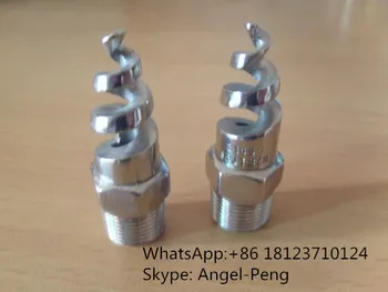 

SPJT spiral nozzle,SS316L full cone spiral spray nozzle for dust control,cooling tower spiral jet spray nozzle
