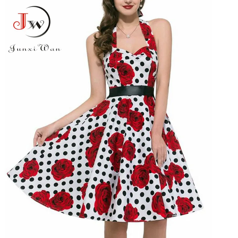Women Polka Dot Dress Big Swing Vestidos Retro Robe Casual Prom Rockabilly Party Dress 50s 60s Pinup Vintage Dresses
Women Polka Dot Dress Big Swing Vestidos Retro Robe Casual Prom Rockabilly Party Dress 50s 60s Pinup Vintage Dresses