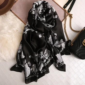 2019 New Women Long Size Silk Scarves Flower Printed Scarf Wrap Bandana Ladies Shawls Hijab Female Thin Wraps
2019 New Women Long Size Silk Scarves Flower Printed Scarf Wrap Bandana Ladies Shawls Hijab Female Thin Wraps