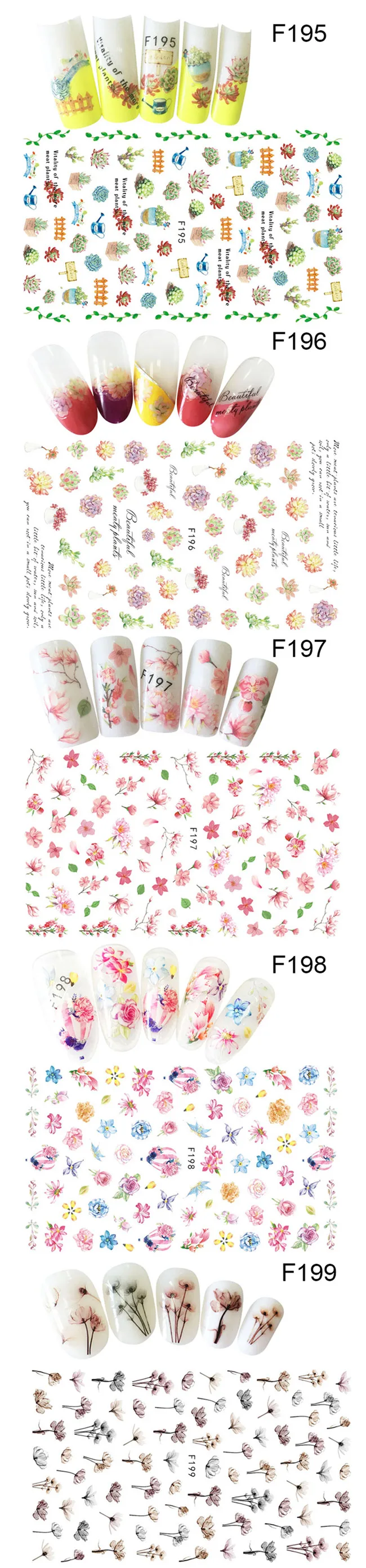 Colorful Nail Art Water Decals