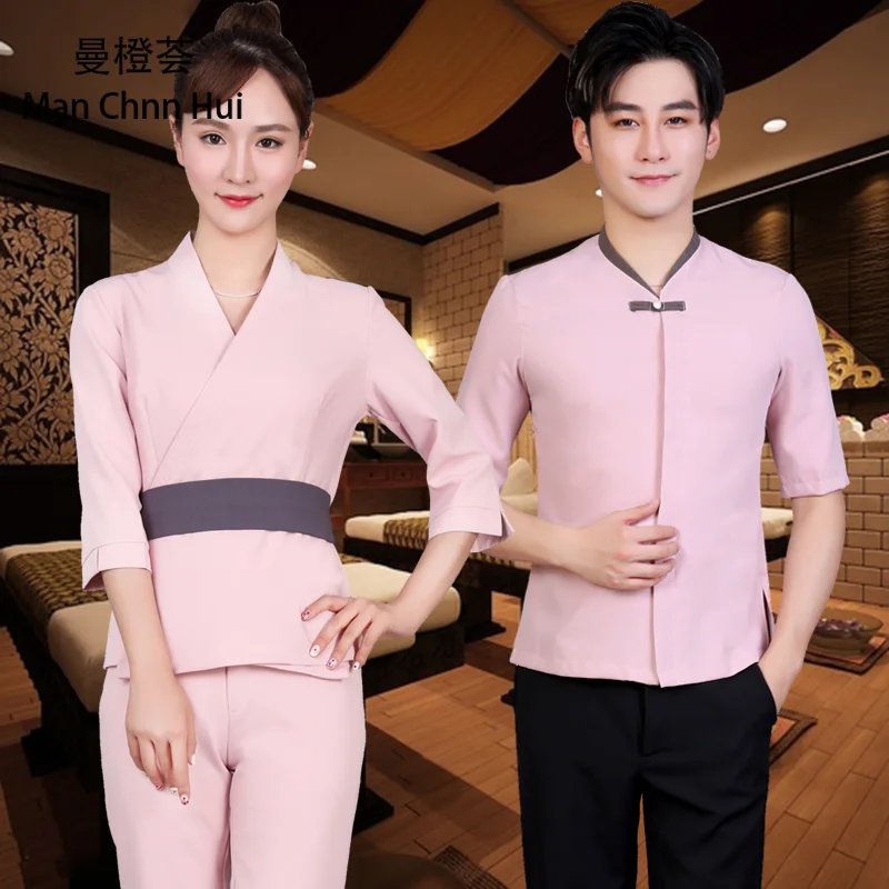 SPA Health Club Hotel clothing nursing uniform Beauty salon Beautician men and women technician Spring and summer work clothes
SPA Health Club Hotel clothing nursing uniform Beauty salon Beautician men and women technician Spring and summer work clothes