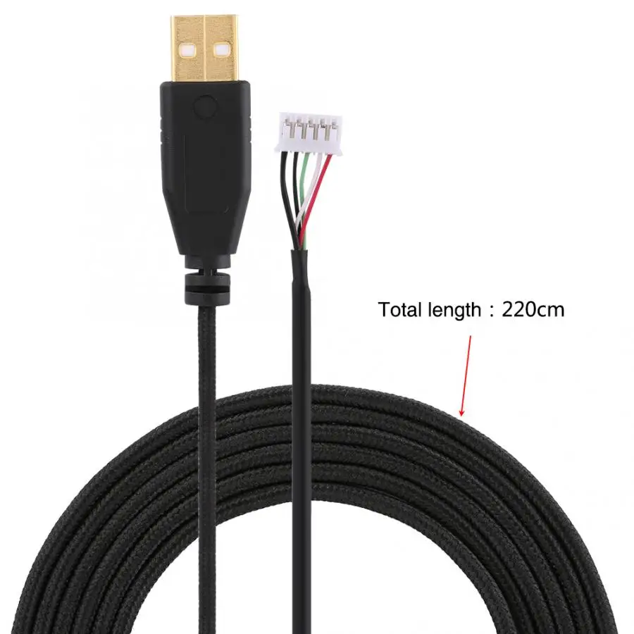 

USB Mouse Cable/Wire/Line Replacement for Razer Naga 2014 Line 14 USB Mouse Cable/Wire/Line