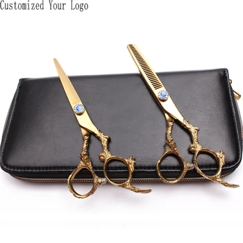 1Pair 5.5" 6" Japan 440C Engraing Logo Dogs Grooming Scissors Straight Scissors Thinninng Shears Professional Pets Shears C9005
1Pair 5.5" 6" Japan 440C Engraing Logo Dogs Grooming Scissors Straight Scissors Thinninng Shears Professional Pets Shears C9005