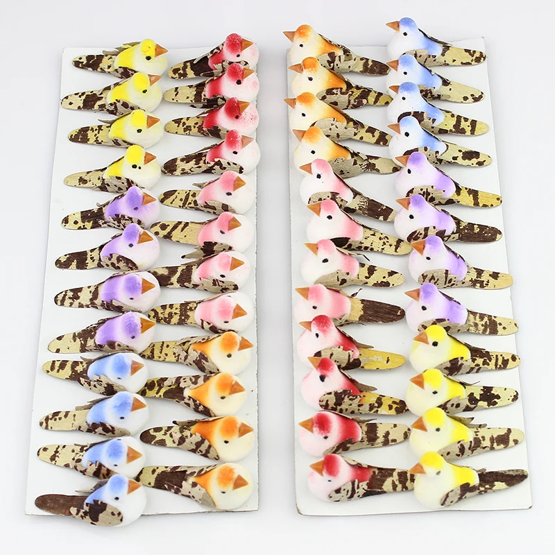 24pieces Colorful Foam Birds Craft Imitation Animals For wedding Home Festival Decoration &Gift 4*2.5cm
24pieces Colorful Foam Birds Craft Imitation Animals For wedding Home Festival Decoration &Gift 4*2.5cm