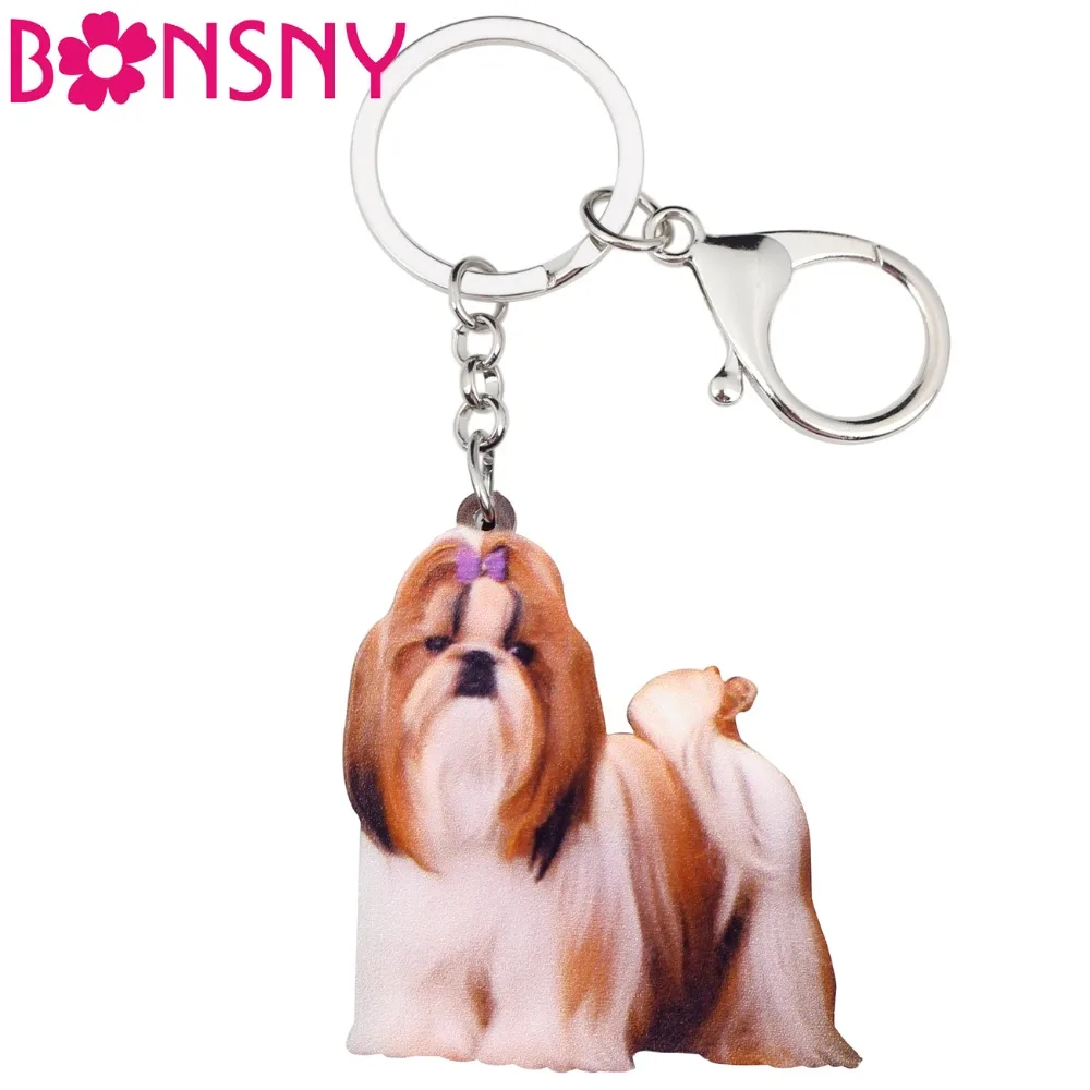 Bonsny Acrylic Cute Chinese Shih Tzu Dog Key Chains Keyrings Novelty Animal Jewelry For Women Girl Ladies Handbag Charms Gift
Bonsny Acrylic Cute Chinese Shih Tzu Dog Key Chains Keyrings Novelty Animal Jewelry For Women Girl Ladies Handbag Charms Gift