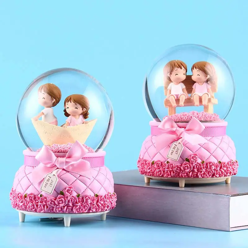 Couple Crystal Ball Snowflake Music Light Resin Glass Ball for Valentine's Day Gifts TT-best
Couple Crystal Ball Snowflake Music Light Resin Glass Ball for Valentine's Day Gifts TT-best