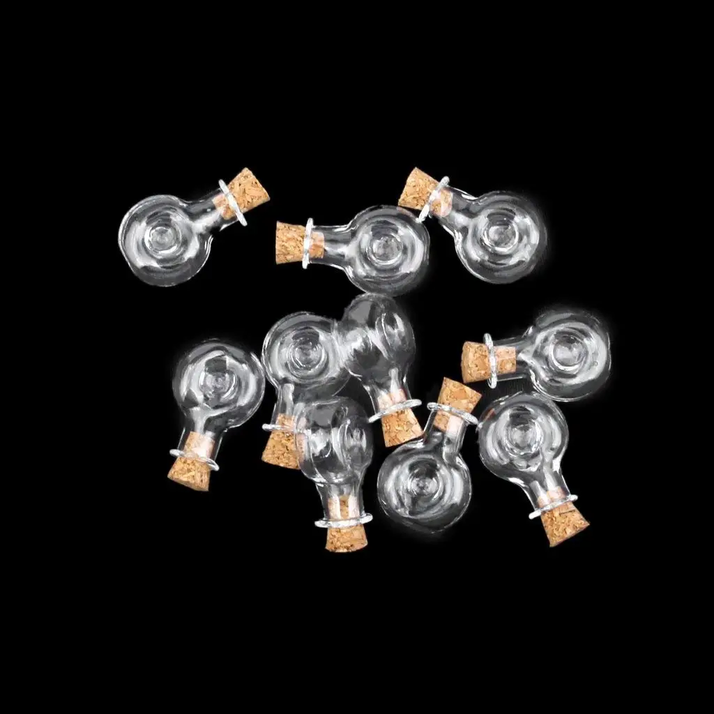 10pcs Mini Clear Glass Bottles With Cork Stopper Small Drifting Wishing Bottles DIY Pendants Small Glass Mini Containers
10pcs Mini Clear Glass Bottles With Cork Stopper Small Drifting Wishing Bottles DIY Pendants Small Glass Mini Containers