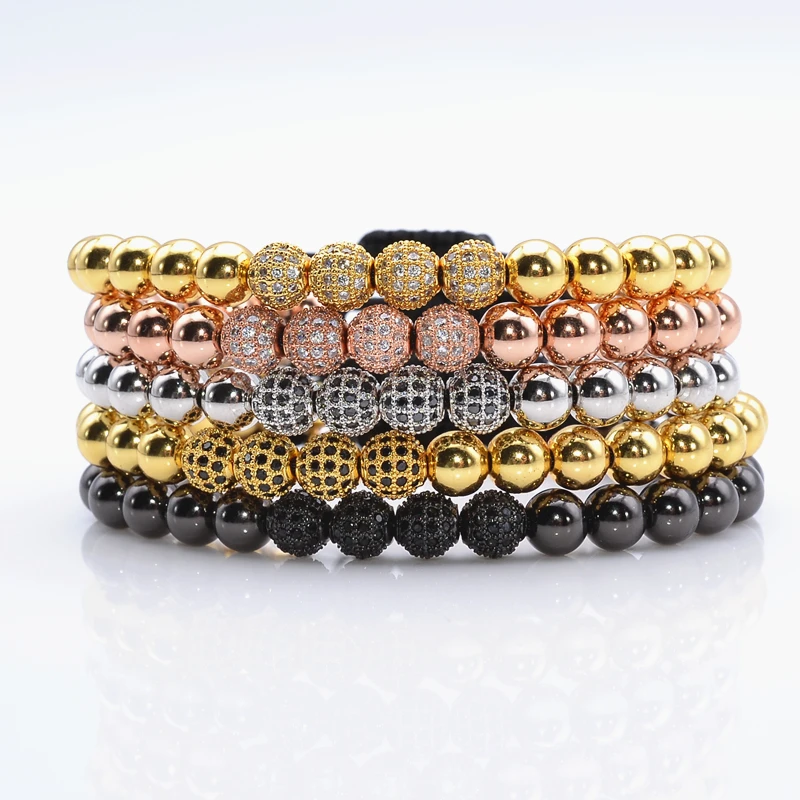 2018 Bracelets & Bangles Braiding Macrame Bracelets Pave Black 6mm CZ Ball Connector Jewelry & 6mm Titanium Steel Men Bracelets
2018 Bracelets & Bangles Braiding Macrame Bracelets Pave Black 6mm CZ Ball Connector Jewelry & 6mm Titanium Steel Men Bracelets