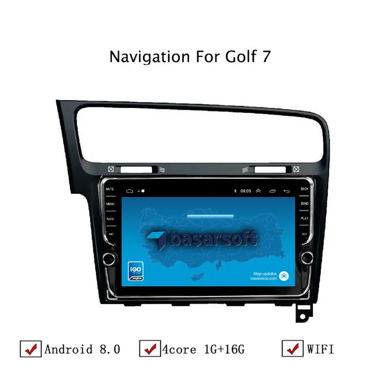 10 1 "Android 8 автомобильный gps навигатор для VW Golf 7 2014 2018 Автомагнитола стерео