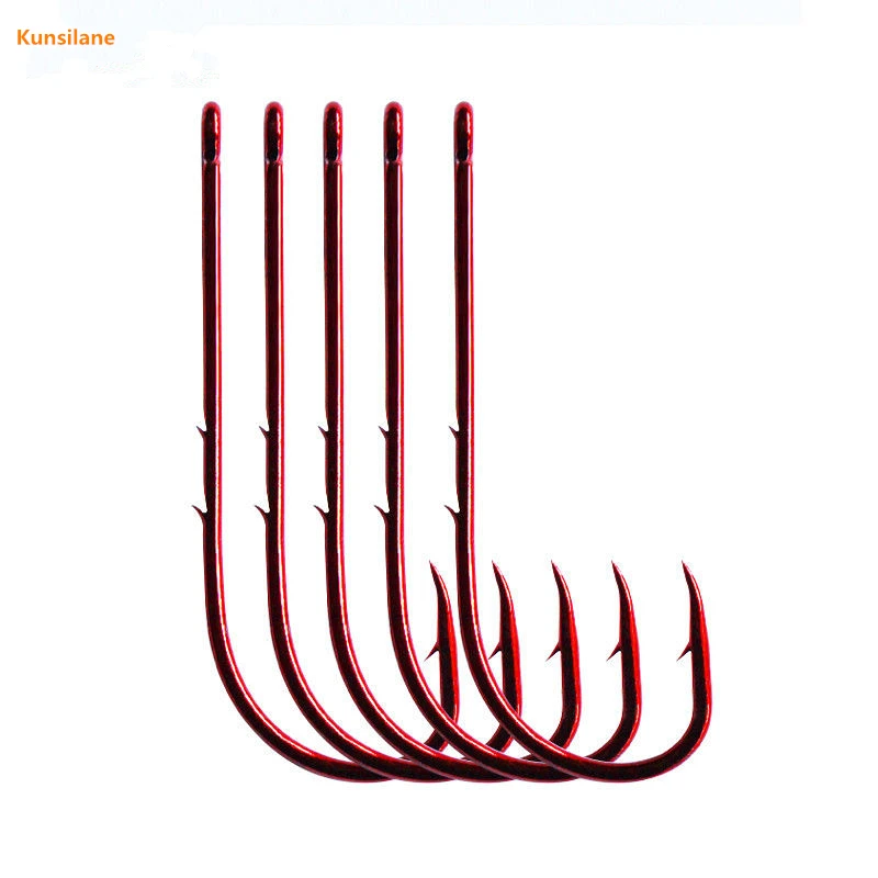 50pcs Fishing Hooks Freshwater Barbed Worm Fly Offset Jig Bait Fishhook Chemically Sharpened Red Long Baitholder Hooks Tackle
50pcs Fishing Hooks Freshwater Barbed Worm Fly Offset Jig Bait Fishhook Chemically Sharpened Red Long Baitholder Hooks Tackle
