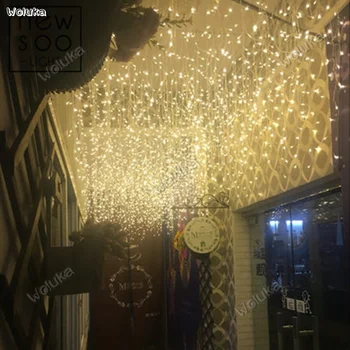 Ice strip lights led lights string lights sky stars lamp Christmas day decoration waterproof curtain lights CD40 W03
Ice strip lights led lights string lights sky stars lamp Christmas day decoration waterproof curtain lights CD40 W03