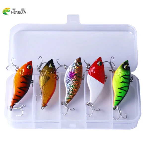 HENGJIA 5pc 15g 5cm Fishing Lure Kit Minnow floating Lure Artificial VIB Bait Pesca Jig Fishing Hook Set With Fishing Tackle Box
HENGJIA 5pc 15g 5cm Fishing Lure Kit Minnow floating Lure Artificial VIB Bait Pesca Jig Fishing Hook Set With Fishing Tackle Box