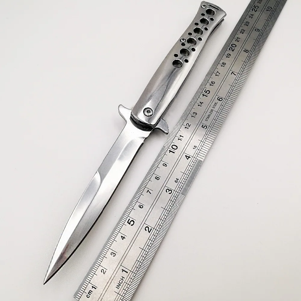 JSSQ Swordfish Folding Knife 440C Blade All Steel Handle Tactical Pocket Knives Outdoor Survival Camping Hunting Rescue EDC Tool
JSSQ Swordfish Folding Knife 440C Blade All Steel Handle Tactical Pocket Knives Outdoor Survival Camping Hunting Rescue EDC Tool