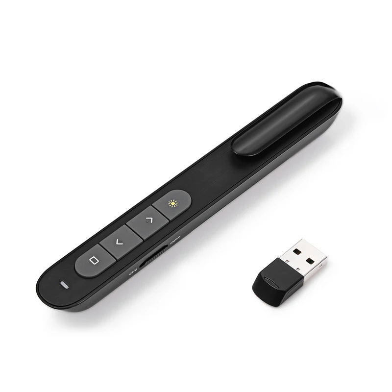 Wireless Presenter Laser Pointer RF 2.4GHz Mini USB Wireless Presenter Powerpoint PPT Presentation Pointer Remote Control
Wireless Presenter Laser Pointer RF 2.4GHz Mini USB Wireless Presenter Powerpoint PPT Presentation Pointer Remote Control