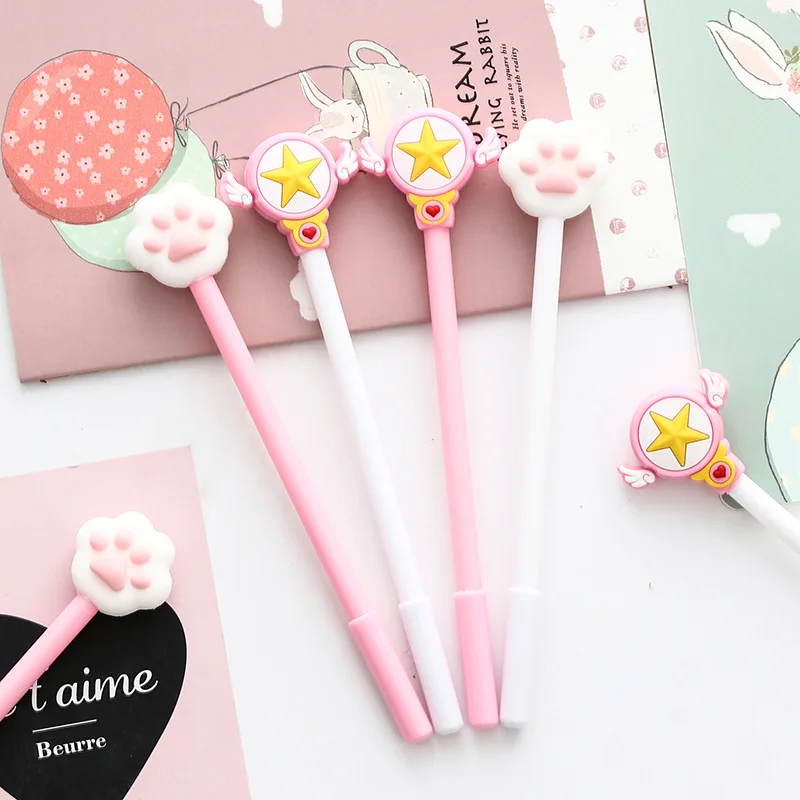 2 Pcs Magic wand gel pen Cat claw 0.5mm Cute Neutral Pen black ink Students Stationery writing pens Kawaii School supplies Gifts
2 Pcs Magic wand gel pen Cat claw 0.5mm Cute Neutral Pen black ink Students Stationery writing pens Kawaii School supplies Gifts
