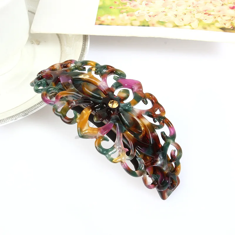 New High-grade Acetic Acid Hollow Hairpin Simple Fashion Ladies Spring Hair Clip Tortoiseshell Acrylic Flower Hair Accessories
New High-grade Acetic Acid Hollow Hairpin Simple Fashion Ladies Spring Hair Clip Tortoiseshell Acrylic Flower Hair Accessories