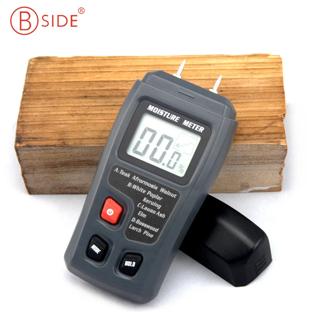 BSIDE EMT01 Two Pins Digital Wood Moisture Meter with LCD Reading Display Portable Humidity Tester Timber Damp Detector
BSIDE EMT01 Two Pins Digital Wood Moisture Meter with LCD Reading Display Portable Humidity Tester Timber Damp Detector