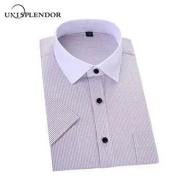 Men Striped Shirts Short Sleeve Summer Men's Shirt Solid Soft Business Man Working Shirt Homme Cotton Plus Size Shirt YN10492
Men Striped Shirts Short Sleeve Summer Men's Shirt Solid Soft Business Man Working Shirt Homme Cotton Plus Size Shirt YN10492