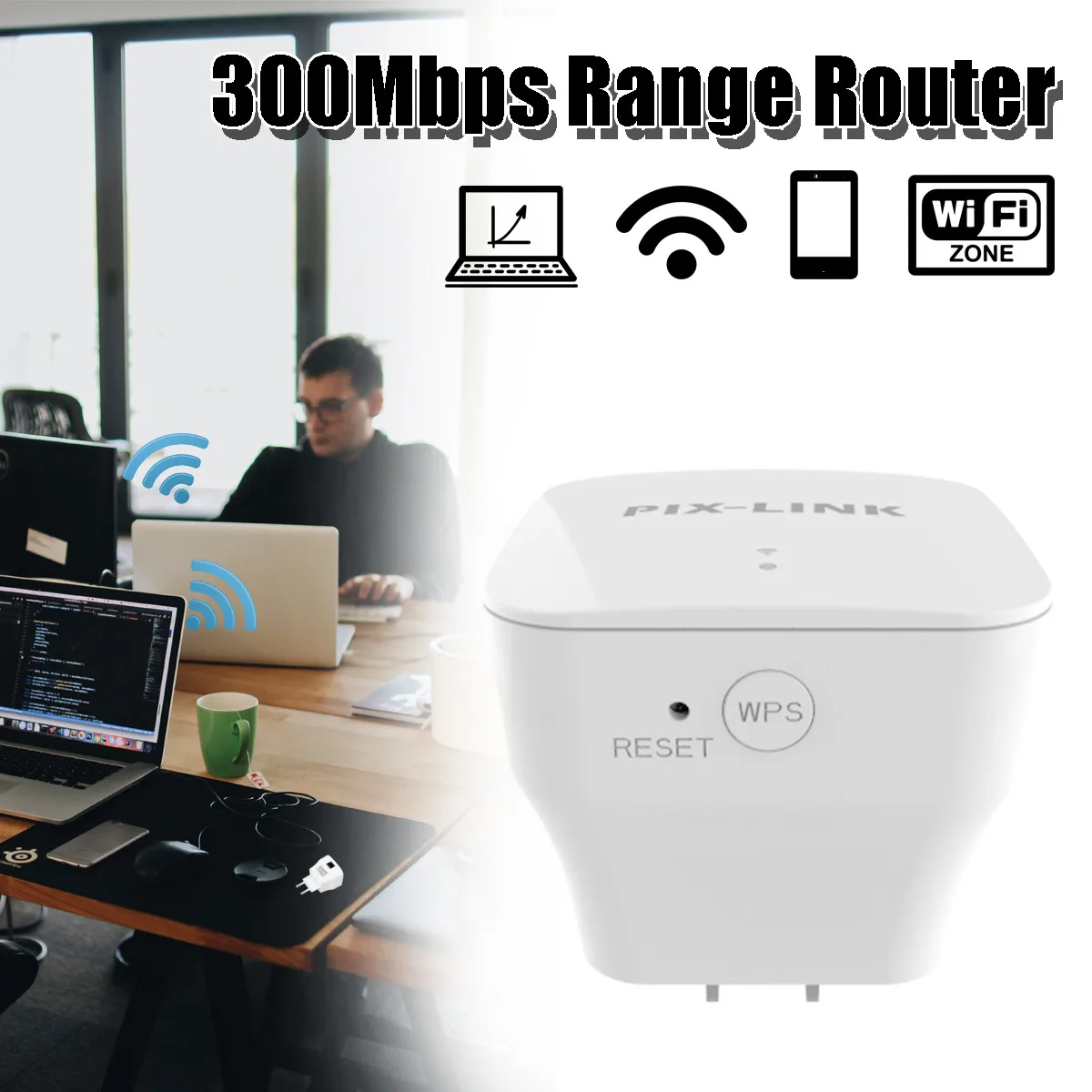 LEORY 300Mbps Wireless WiFi Repeater 2.4G Router Signal Booster Extender Amplifier US/EU/UK/AU Plug for Travel Office Home
LEORY 300Mbps Wireless WiFi Repeater 2.4G Router Signal Booster Extender Amplifier US/EU/UK/AU Plug for Travel Office Home