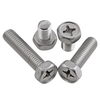 20pcs M4 304 Stainless steel Phillips screw pocket hex head bolt Hexagon screws 6mm-30mm Length
20pcs M4 304 Stainless steel Phillips screw pocket hex head bolt Hexagon screws 6mm-30mm Length