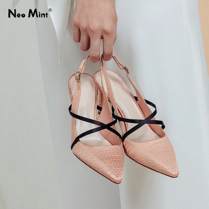 2019 Chic Cross Strap Slingbacks Women Sandals Kitten Heel Summer Dress Shoes Buckle Strap Pointed Toe Snakeskin Sandals Women
2019 Chic Cross Strap Slingbacks Women Sandals Kitten Heel Summer Dress Shoes Buckle Strap Pointed Toe Snakeskin Sandals Women