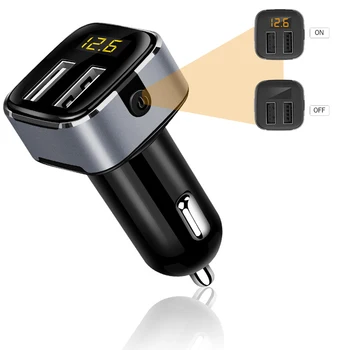 LED Light Display Screen Car Charger QC3.0 Fast Charging Adapter 15.5W Dual USB Car Charger with Power Button Charging Ports
LED Light Display Screen Car Charger QC3.0 Fast Charging Adapter 15.5W Dual USB Car Charger with Power Button Charging Ports