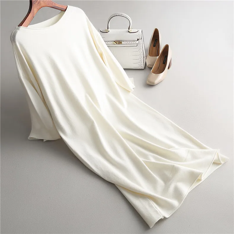 2019 Autumn O-Neck Women Sweater White Long Pullovers Knitting Loose Women Oversize Sweater Femme Tricot Pull Femme
2019 Autumn O-Neck Women Sweater White Long Pullovers Knitting Loose Women Oversize Sweater Femme Tricot Pull Femme