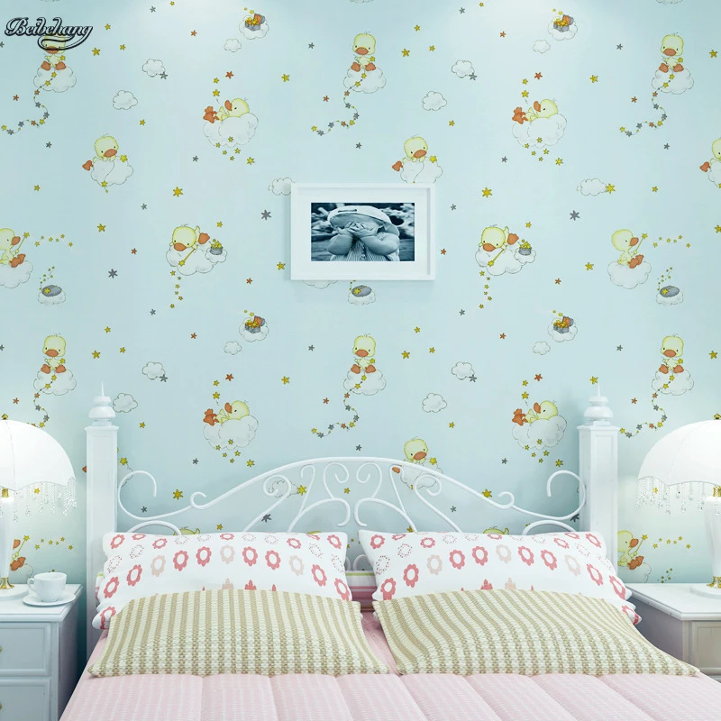 beibehang wallpaper Children's room personality duckling green cloth wallpaper blue swan bedroom background Papel de parede
beibehang wallpaper Children's room personality duckling green cloth wallpaper blue swan bedroom background Papel de parede