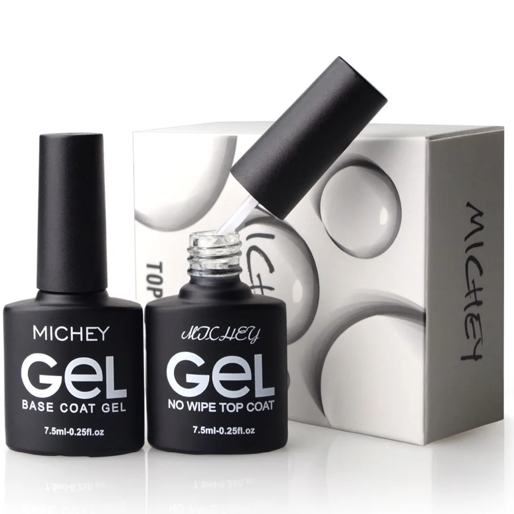 7.5ml/set Top Coat+ Base Coat Foundation For UV Gel Lacquer Varnish Transparent Base and Top MICHEY
7.5ml/set Top Coat+ Base Coat Foundation For UV Gel Lacquer Varnish Transparent Base and Top MICHEY