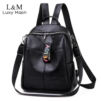 Fashion Soft Leather Backpack For Women Multipurpose Large Backpacks Male Girls School Bags Travel Rucksack mochila Black XA277H
Fashion Soft Leather Backpack For Women Multipurpose Large Backpacks Male Girls School Bags Travel Rucksack mochila Black XA277H