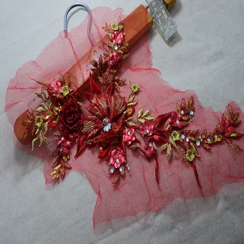 1PC Free shipping Wedding Dress Decorated Exquisite RED sequins beads organza Applique Sew On Lace Patches-0I
1PC Free shipping Wedding Dress Decorated Exquisite RED sequins beads organza Applique Sew On Lace Patches-0I
