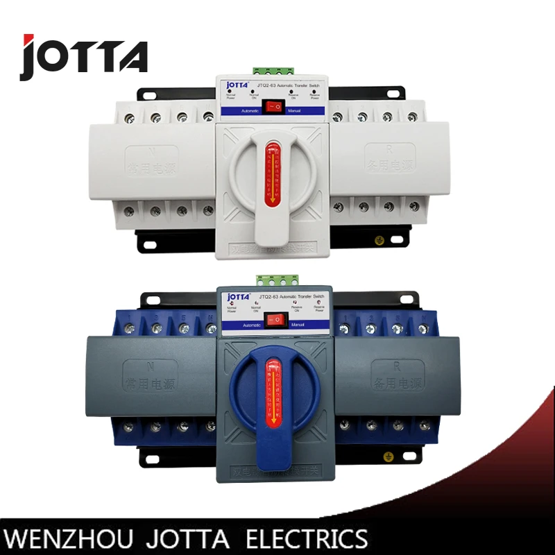 

JOTTA 4P 63A 380V ATS MCB type Dual Power Automatic Transfer Switch Change Over Switch