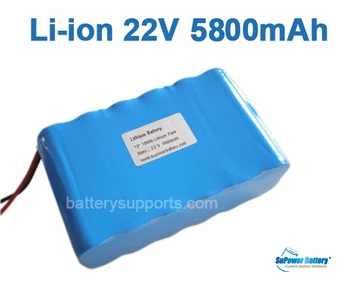 SuPower 21.6V 22V 22.2V 25.2V 5800mAh Lithium Li-ion Rechargeable Battery Pack Max 4A with built-in protection circuit board PCM
SuPower 21.6V 22V 22.2V 25.2V 5800mAh Lithium Li-ion Rechargeable Battery Pack Max 4A with built-in protection circuit board PCM