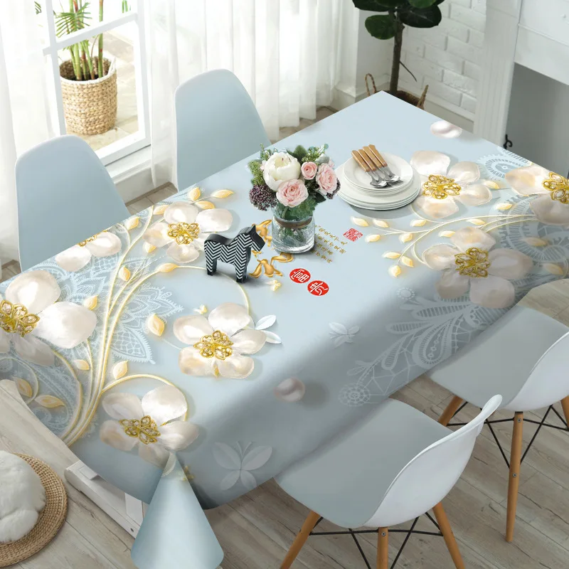 Customize 3D Tablecloth Europe Carved Flowers Pattern Waterproof cloth Thicken Rectangular Wedding table cloth Home Textiles
Customize 3D Tablecloth Europe Carved Flowers Pattern Waterproof cloth Thicken Rectangular Wedding table cloth Home Textiles