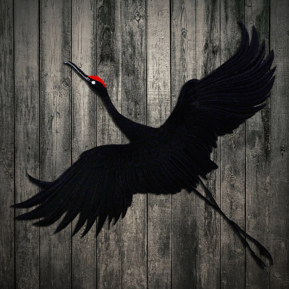 2ps Crane lace applique patches DIY accessories dress red-crowned crane patch clothing costumes national wind decorations
2ps Crane lace applique patches DIY accessories dress red-crowned crane patch clothing costumes national wind decorations