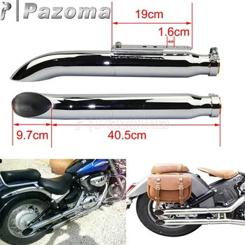 2x Universal Chrome Motorcycle Exhaust Muffler Vintage Silencer Pipes For Harley Chopper Cafe Racer Road King CG125 GN125 SR400 
2x Universal Chrome Motorcycle Exhaust Muffler Vintage Silencer Pipes For Harley Chopper Cafe Racer Road King CG125 GN125 SR400