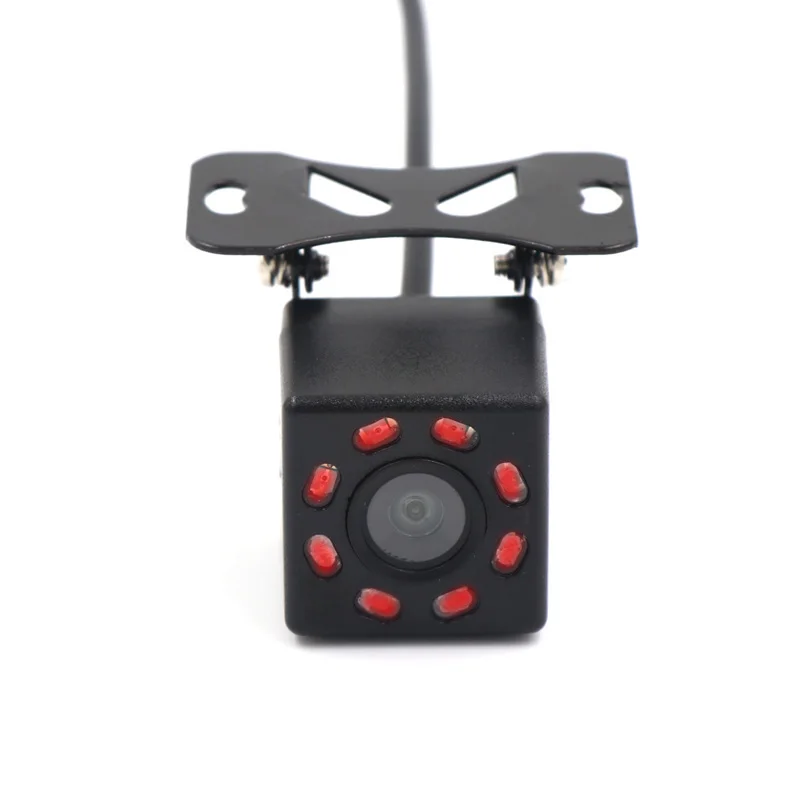 Olysine 8 LED IR Night Vision Back Camera Waterproof Backup Parking Camera Universal Wide Angle Rearview Car Rear View Camera