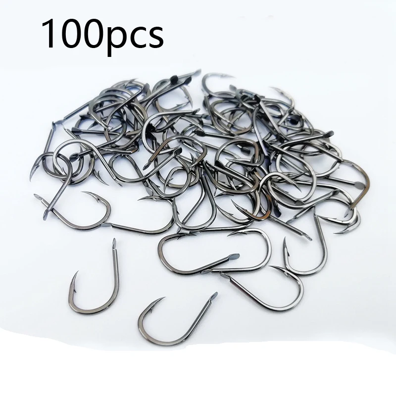 100Pcs Fishing Hook 1/2/3/4/5/6/7/8/9/10 Sizes Barbless Hooks high Carbon Steel Carbon Steel Fishhooks Gold sleeve carp fishing
100Pcs Fishing Hook 1/2/3/4/5/6/7/8/9/10 Sizes Barbless Hooks high Carbon Steel Carbon Steel Fishhooks Gold sleeve carp fishing