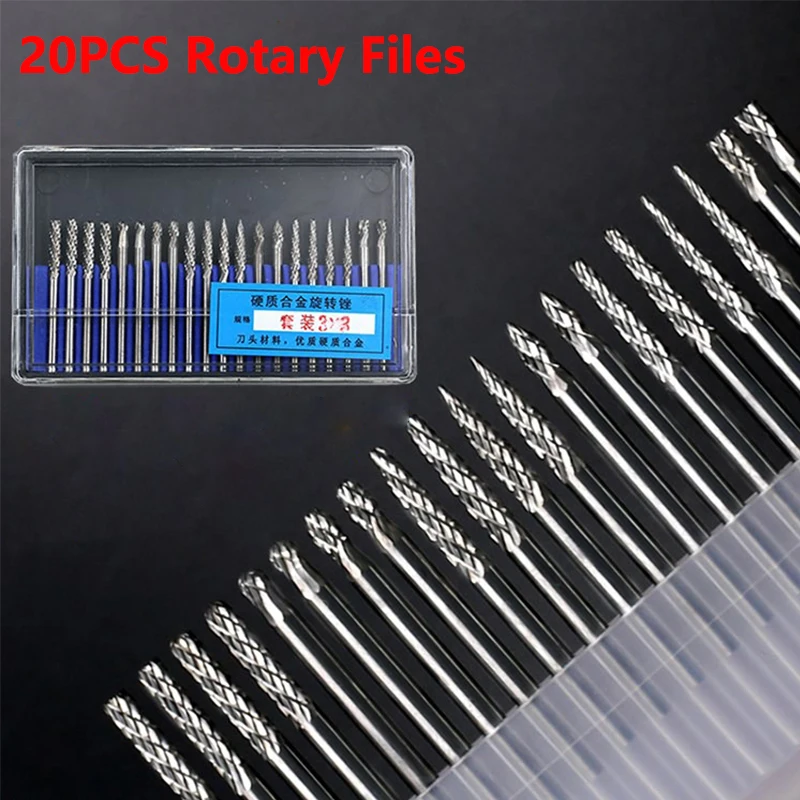 20pcs BOX HSS Titanium for Dremel Routing Rotary Milling Rotary File Cutter Wood Carving Carved Knife Cutter Tools Accessories
20pcs BOX HSS Titanium for Dremel Routing Rotary Milling Rotary File Cutter Wood Carving Carved Knife Cutter Tools Accessories