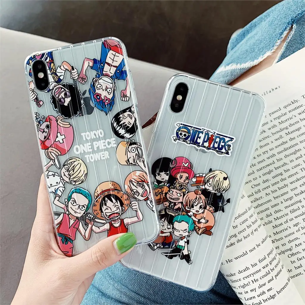 ONE PIECE Mobile Phone Case Japan Cartoon Anime Luffy For iphone Xs MAX XR X 6 6s 7 8 plus Funny Couple Luggage Tpu Back Cover
ONE PIECE Mobile Phone Case Japan Cartoon Anime Luffy For iphone Xs MAX XR X 6 6s 7 8 plus Funny Couple Luggage Tpu Back Cover