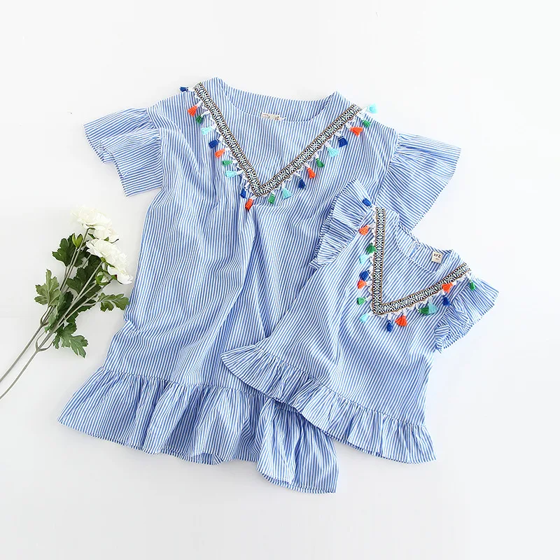 Mommy and Me Mother Daughter Dresses Summer Family Matching Clothes Mom Baby Girl Bohemian Tassel Dress Family Clothing Blue
Mommy and Me Mother Daughter Dresses Summer Family Matching Clothes Mom Baby Girl Bohemian Tassel Dress Family Clothing Blue
