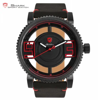 Megamouth Shark Sport Watch Black Red 3D Special Transparent Designer Hollow Top Brand Leather Wrist Quartz Mens Watches /SH542
Megamouth Shark Sport Watch Black Red 3D Special Transparent Designer Hollow Top Brand Leather Wrist Quartz Mens Watches /SH542